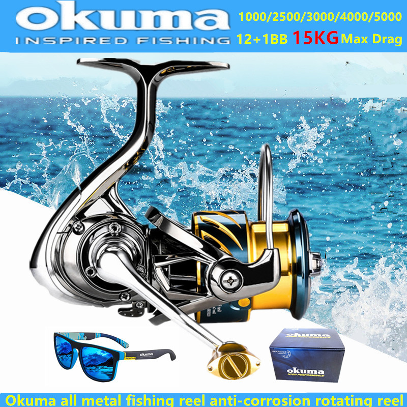 Trolling Reel - Carrete de Pesca Okuma Totalmente Metálico,