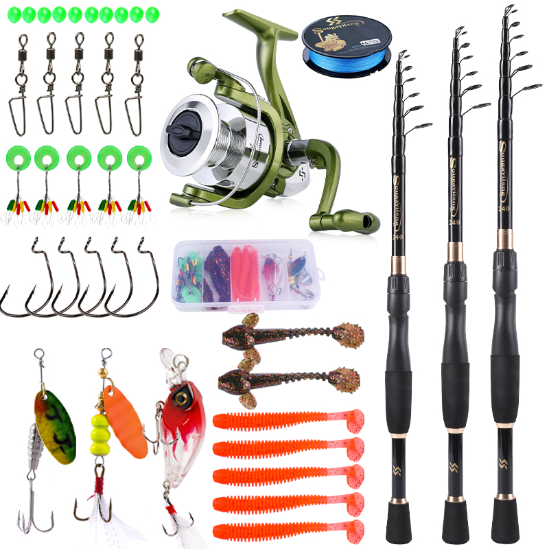 Sougayilang-Combo de pesca tel - Spincast Reel reseña y precio