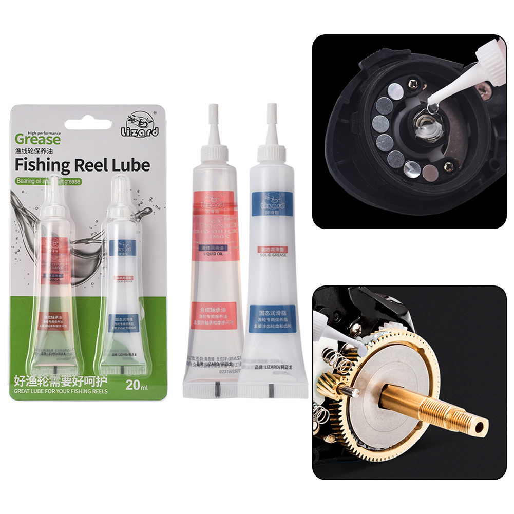 Carrete de pesca, cuidado del  - Reel Grease reseña y precio